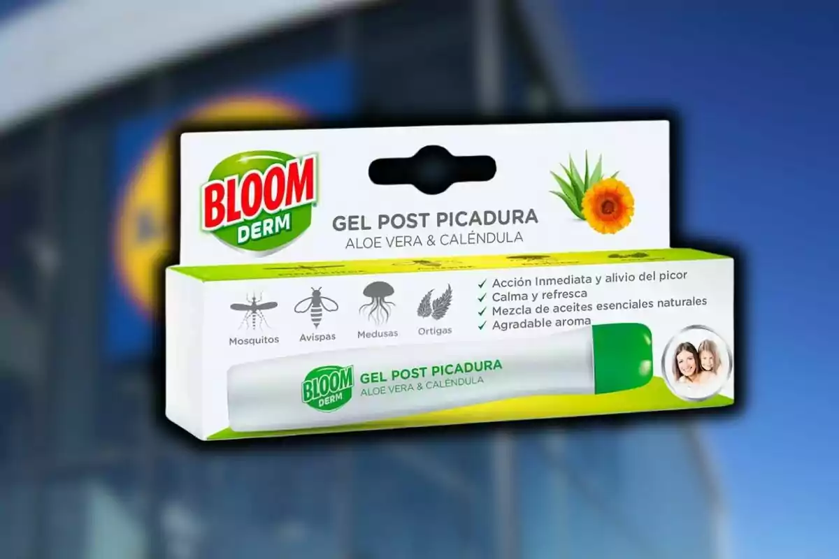Caixa de gel post picada Bloom Derm amb àloe vera i calèndula, dissenyat per alleujar picades de mosquits, vespes, meduses i ortigues, oferint acció immediata, calma, barreja d'olis essencials i una aroma agradable. Caixa de gel post picada Bloom Derm amb àloe vera i calèndula, dissenyat per alleujar picades de mosquits, vespes, meduses i ortigues, oferint acció immediata, calma, barreja d'olis essencials i una aroma agradable.