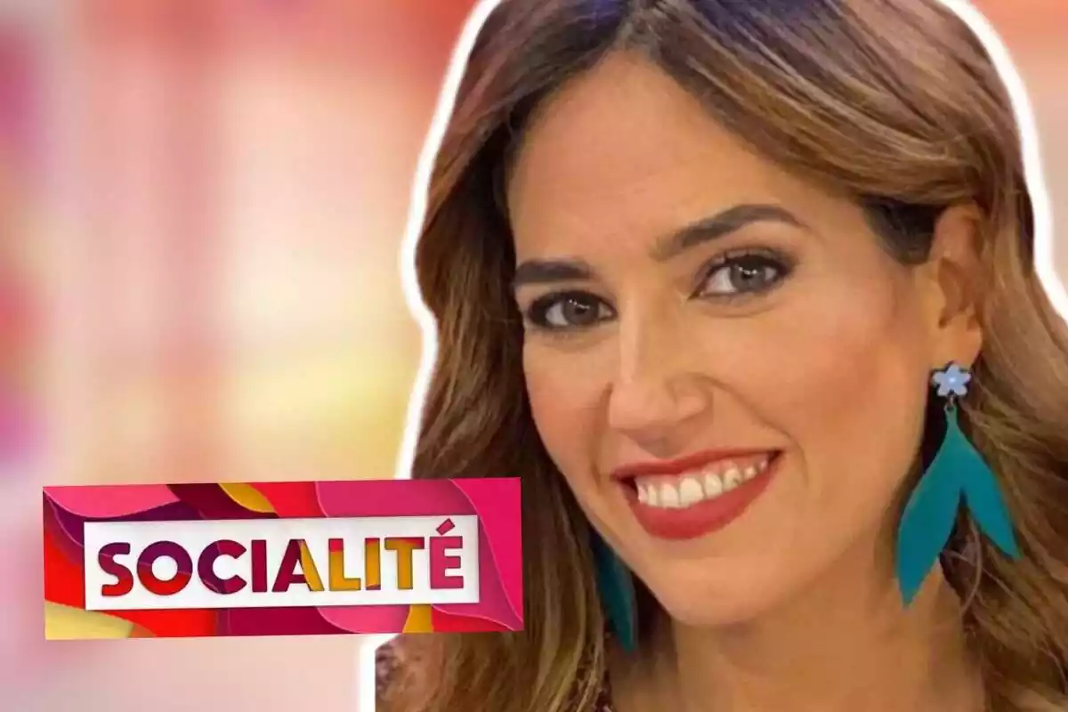 Muntatge de fotos de la presentadora Nuria Marín y el logotip del programa 'Socialité'