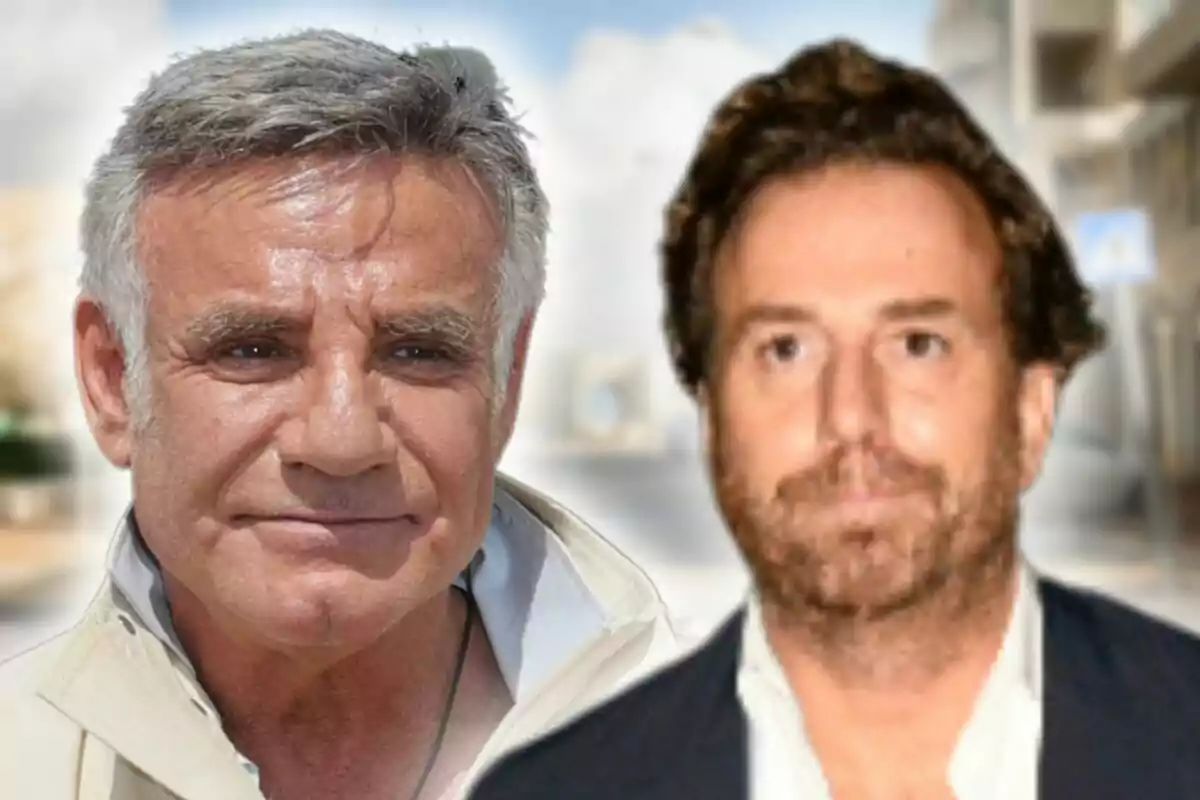 Dos homes, que són Raúl Prieto i Joaquín Torres, posen junts en un entorn urbà desenfocat.