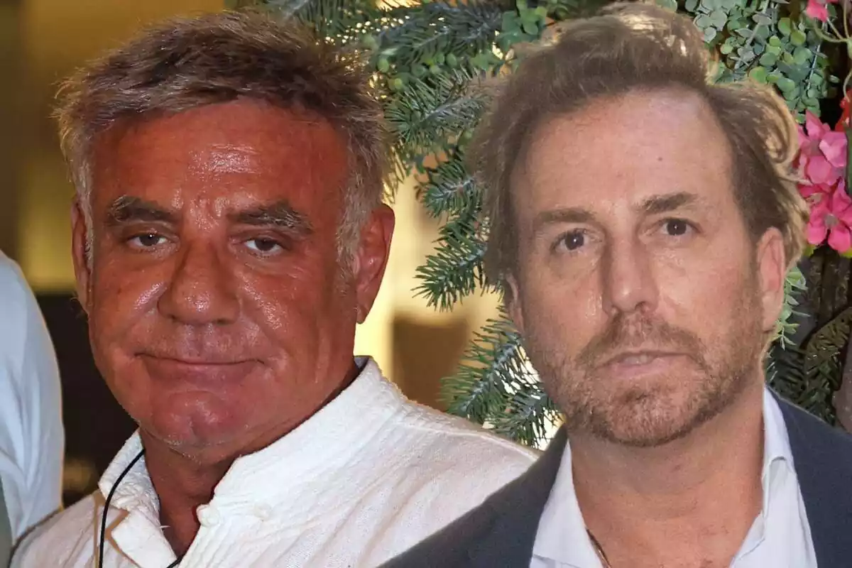 Muntatge de Joaquín Torres amb rostre neutre i Raúl Prieto seriós