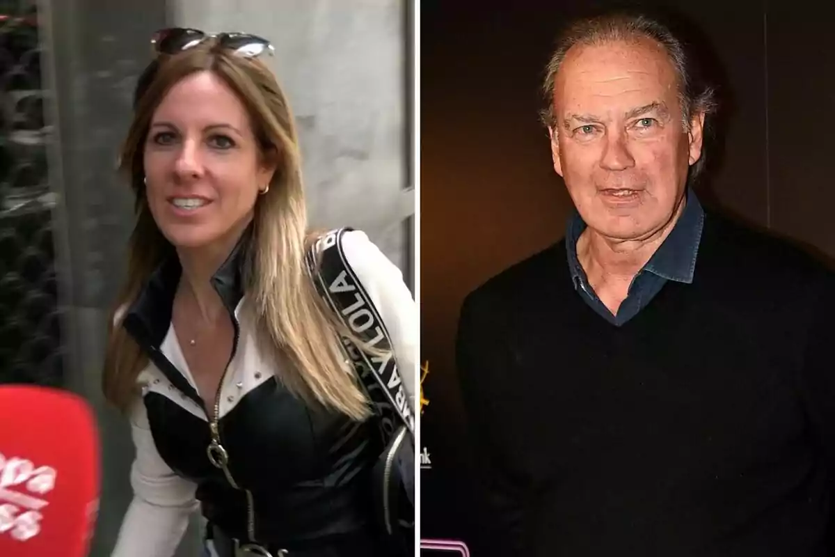Lali Torres i Bertín Osborne en una imatge dividida, una dona a l'esquerra amb cabell ros i jaqueta negra i un home a la dreta amb jersei negre i camisa blava. Lali Torres i Bertín Osborne en una imatge dividida, una dona a l'esquerra amb cabell ros i jaqueta negra i un home a la dreta amb jersei negre i camisa blava.