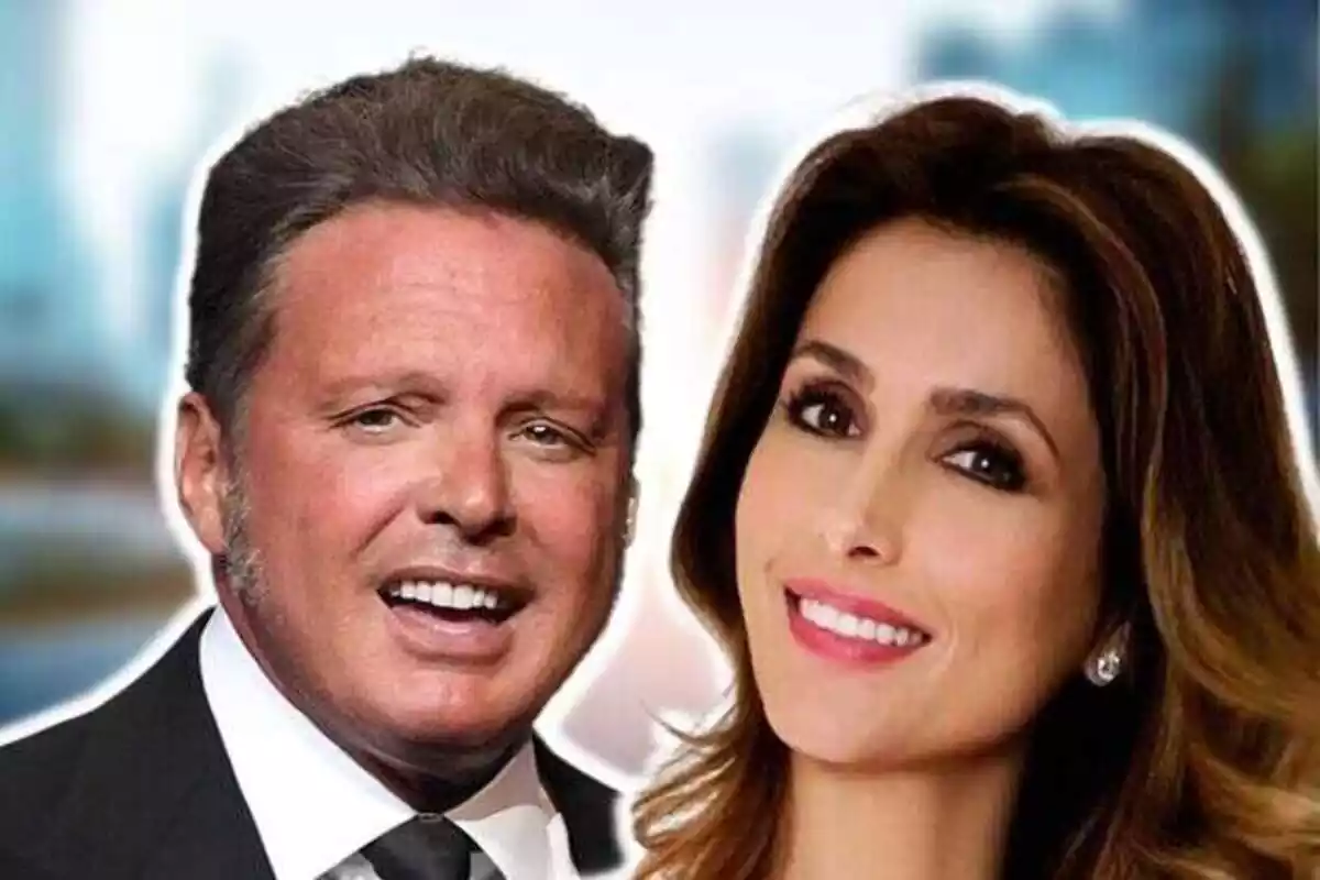 Muntatge de Luis Miguel i Paloma Cuevas en primer pla