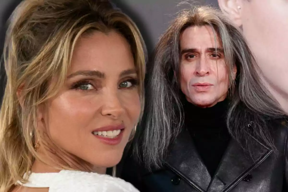 Elsa Pataky amb els cabells recollits i Mario Vaquerizo posant junts en un esdeveniment