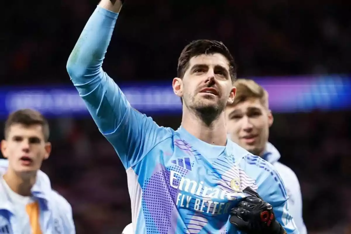 Courtois després del partit Courtois després del partit