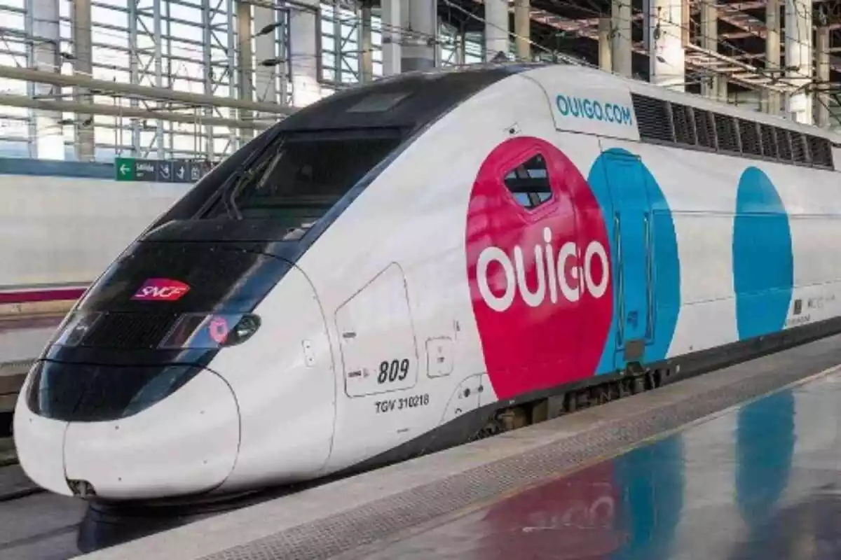 Imatge d'un tren de la companyia Ouigo