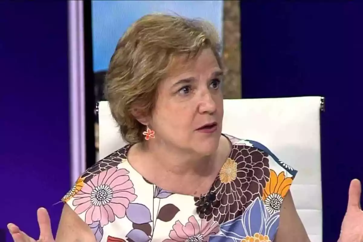 La tertuliana, Pilar Rahola, a 8tv