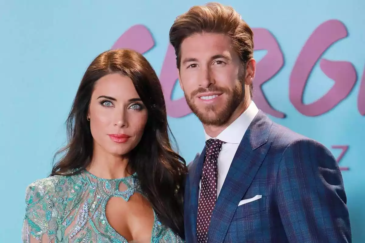 Imatge d'arxiu de Pilar Rubio i Sergio Ramos posant a un photocall