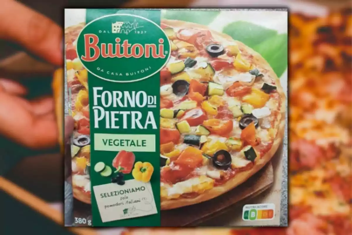 Pizza forno di pietra vegetal de Buitoni