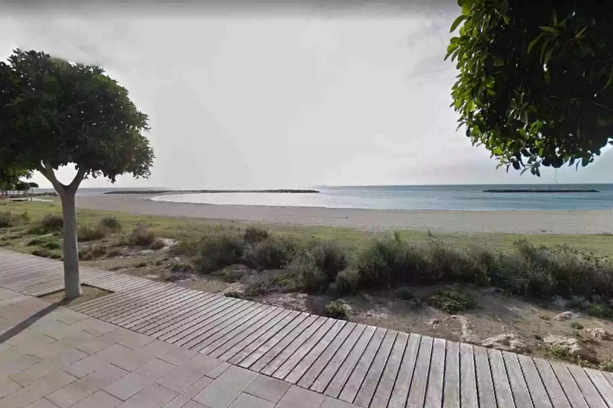 Imatge de la platja de la Llosa, a Cambrils