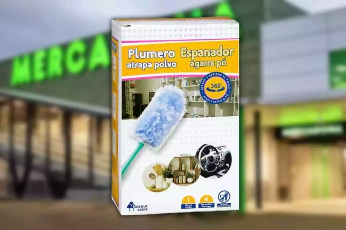 Muntatge del plomall atrapa pols humit de Mercadona Muntatge del plomall atrapa pols humit de Mercadona