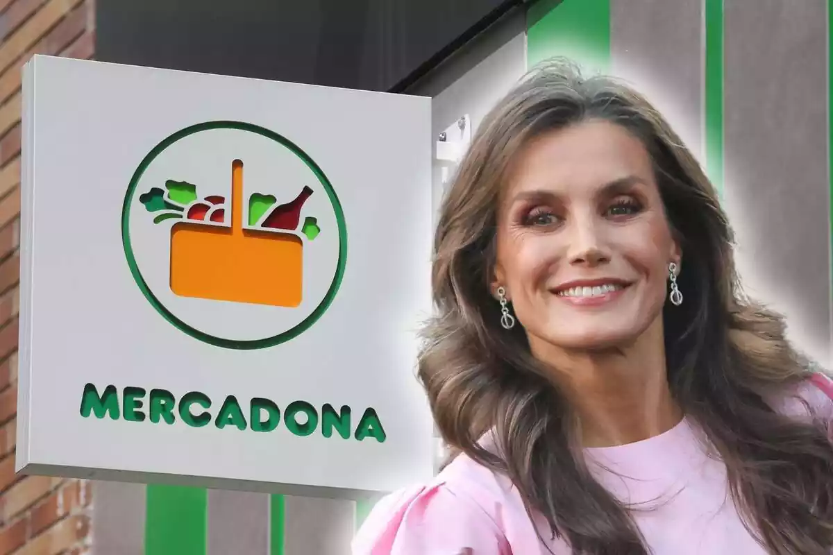 Reina Letizia amb un fons de Mercadona