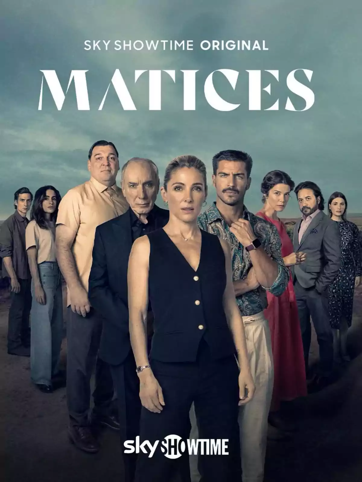 A group of people standing in an outdoor setting with the title A group of people standing in an outdoor setting with the title