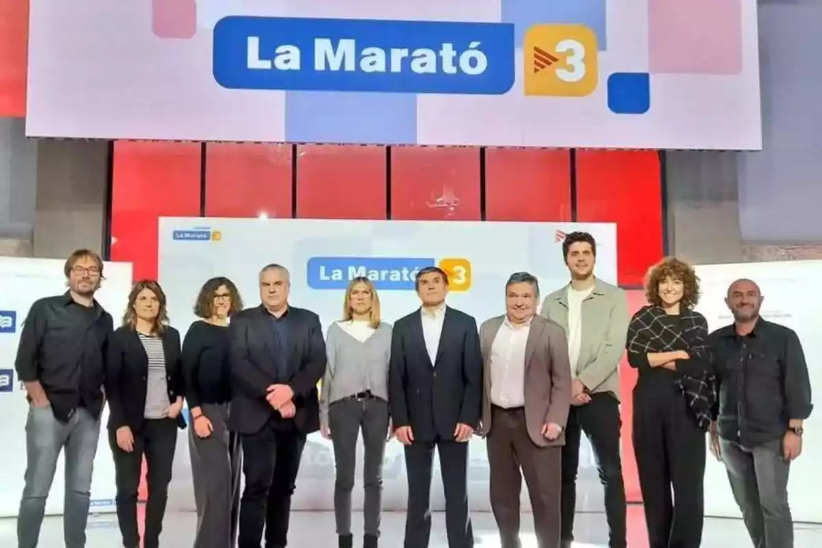 Imatge dels presentadors de 'La Marató de TV3' de l'any 2022