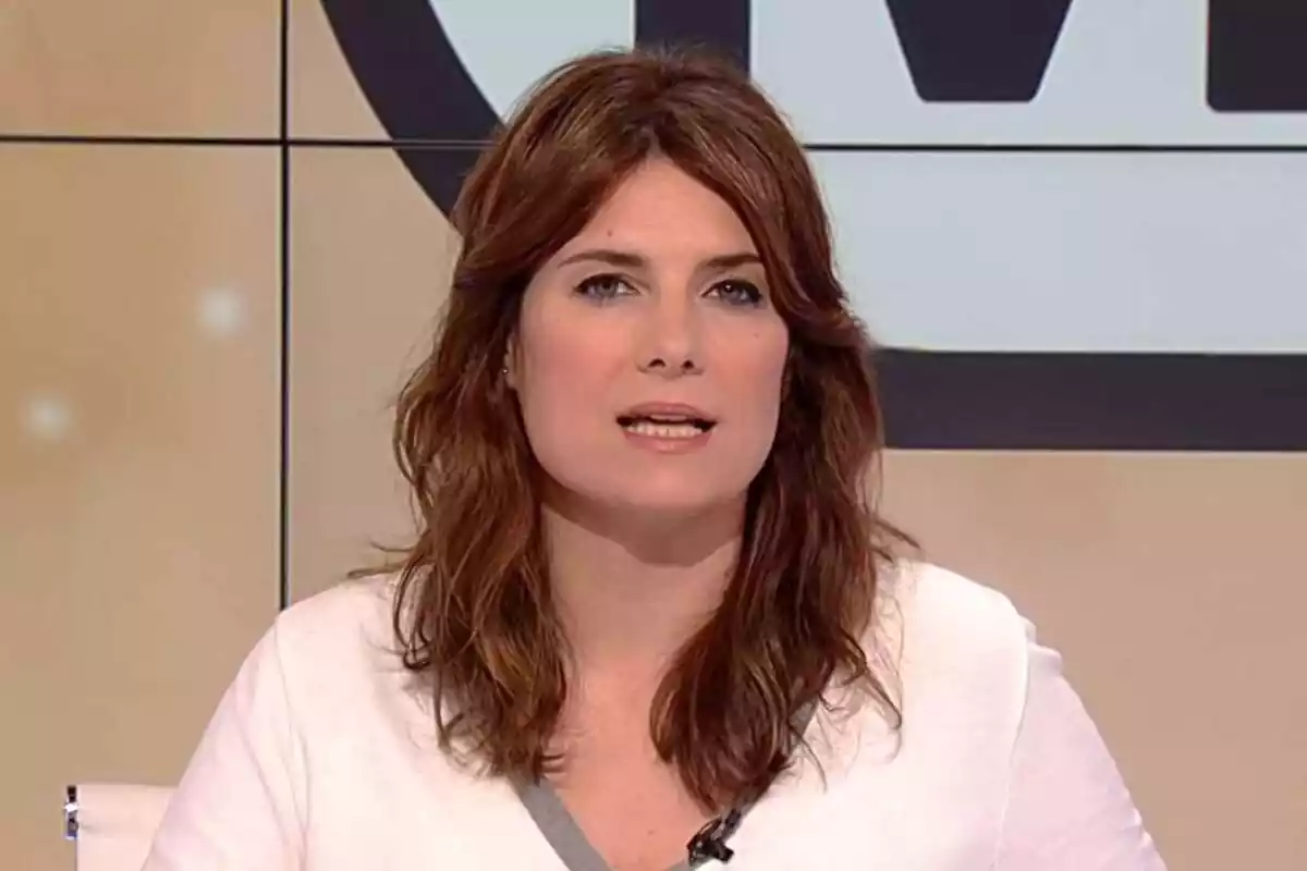 Imatge primer pla d'Ariadna Oltra a 'Els matins' de TV3 dia 30 de juny de 2023
