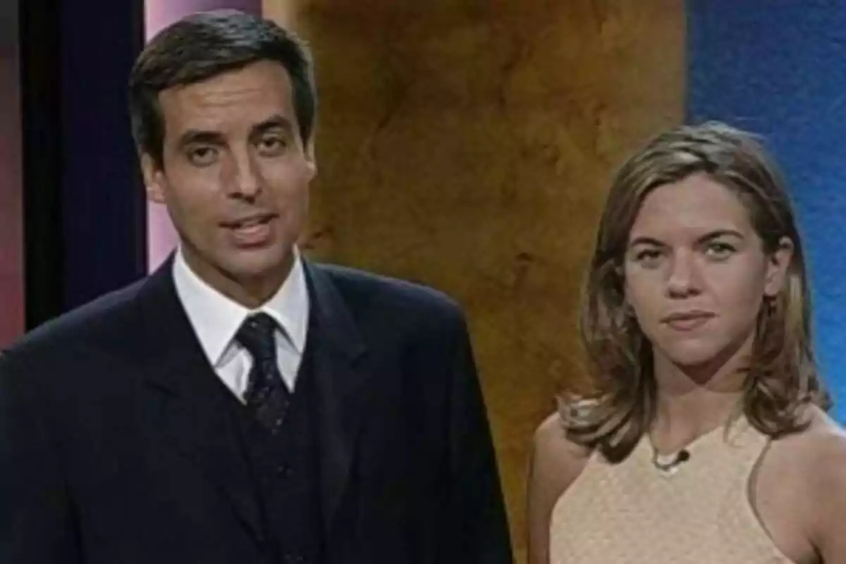 Imagen de Ramon Pellicer y Lali Colomé compartiendo plató en TV3 Imagen de Ramon Pellicer y Lali Colomé compartiendo plató en TV3