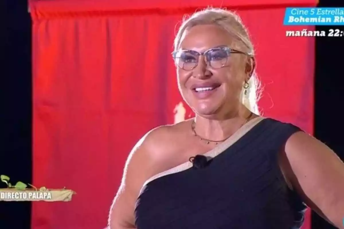 Raquel Mosquera en el plató de 'Supervivientes 2023' Raquel Mosquera en el plató de 'Supervivientes 2023'