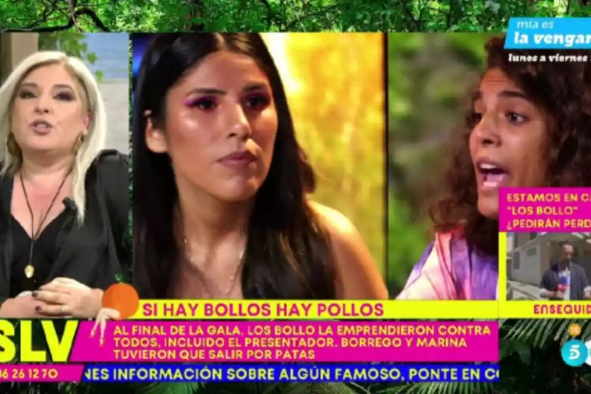 Captura de 'Sálvame' de Marina, defensora d'Artùr, parlant sobre la família Bollo el 15 de juny de 2023