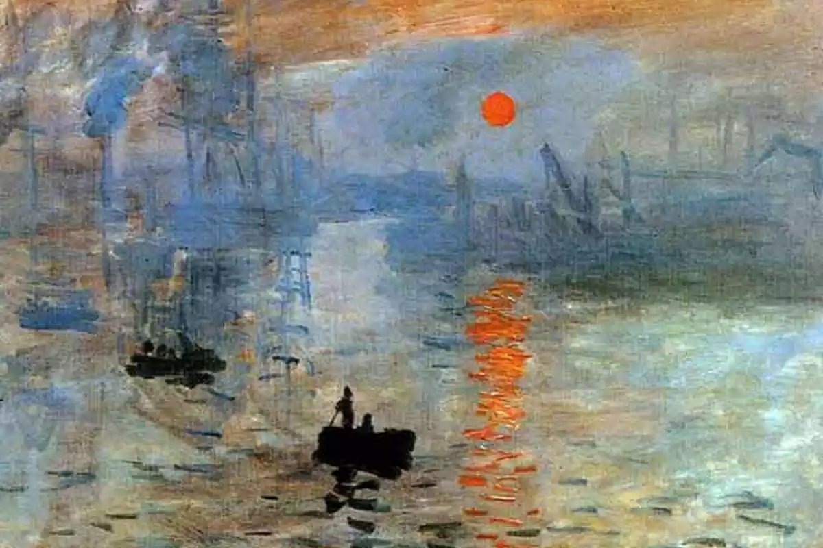 Imatge del quadre de Claude Monet, 'Sol Naixent'