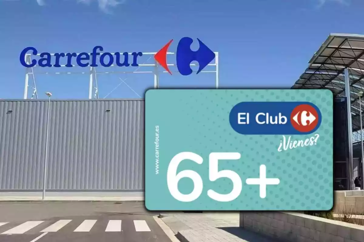 Muntatge de la targeta Pla +65 de Carrefour