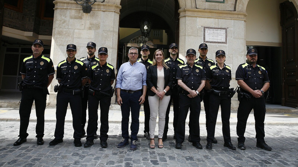 Els nous agents de la Policia Local de Valls.