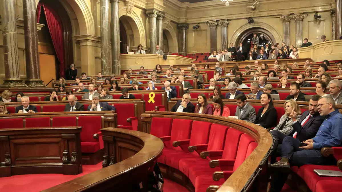 Sessió al Parlament de Catalunya