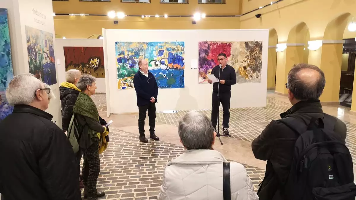 El Pati de la Diputació de Tarragona acull l’exposició d'obres de gran format ‘Mediterrània’, de l'artista Nicobouselles