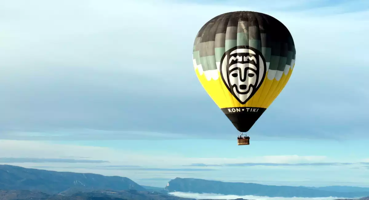 Imatge d'un globus sobrevolant la Conca de Tremp