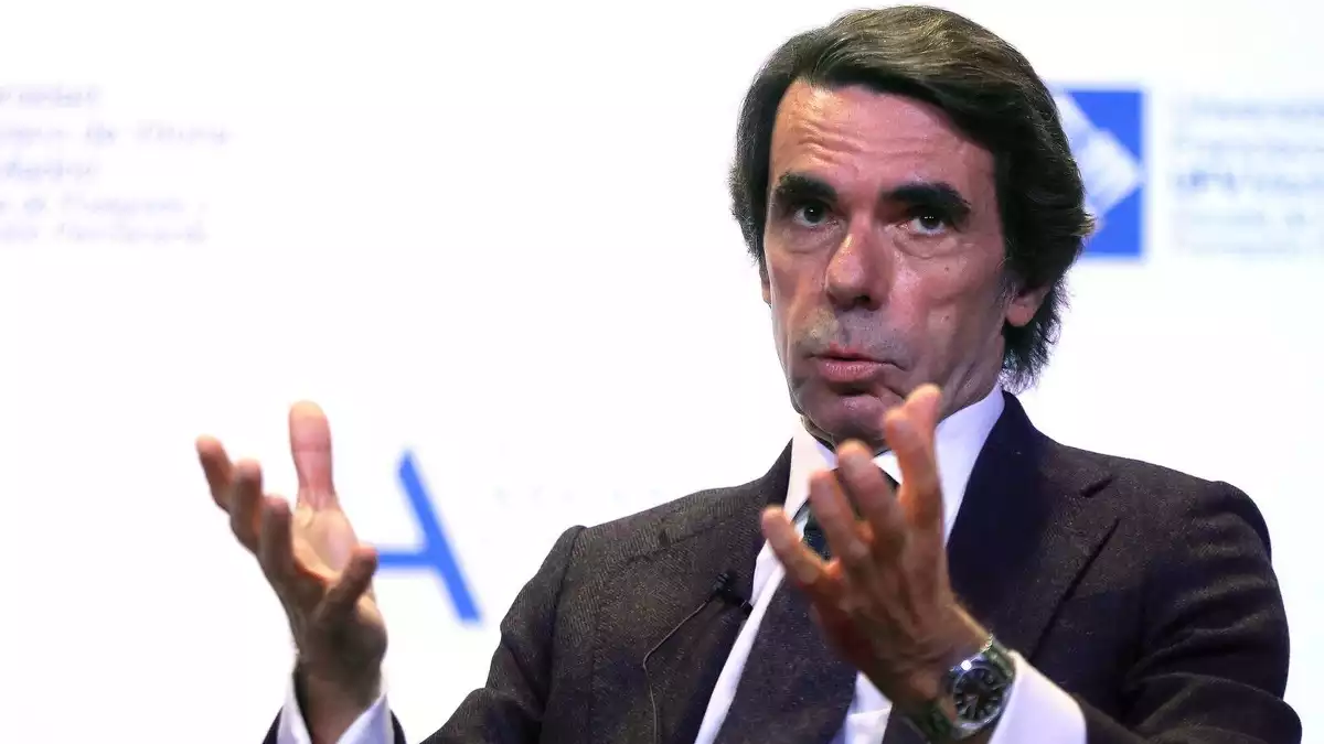 José María Aznar en una conferència sobre el futur d'Europa el 26 de novembre del 2019