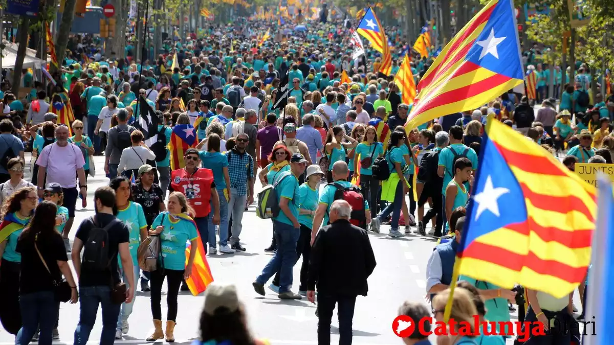 Consulta aquí les imatges de la manifestació de Diada d'aquest 2019 a Barcelona.