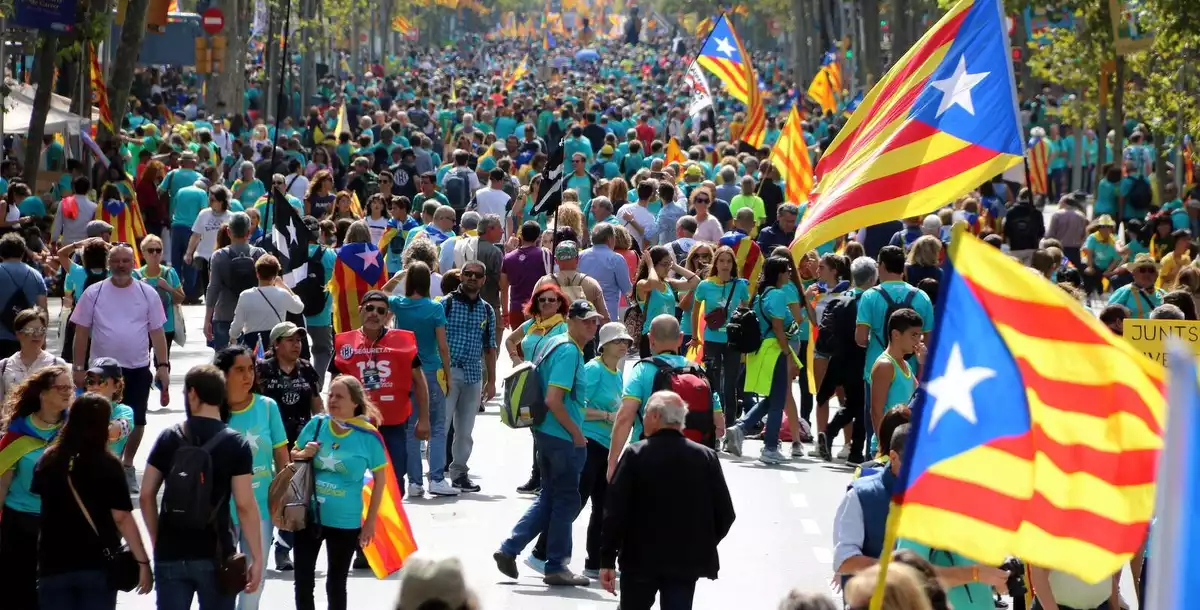 Consulta aquí les imatges de la manifestació de Diada d'aquest 2019 a Barcelona.