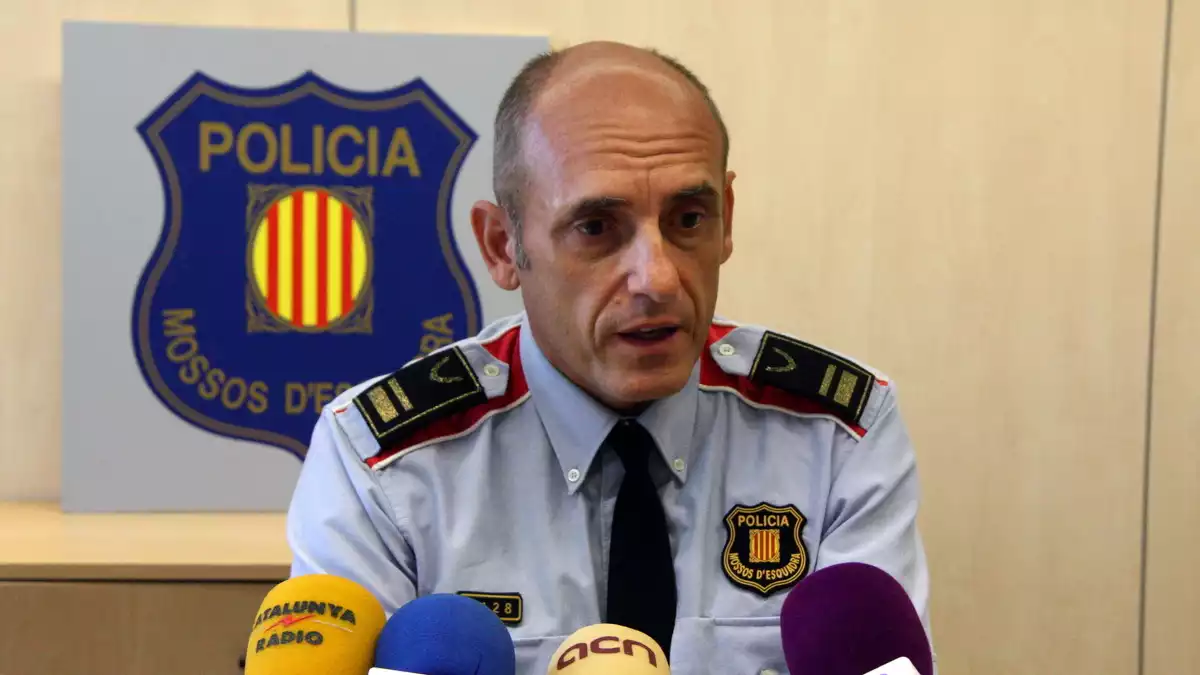 L'inspector dels Mossos Jaume Morón en una roda de premsa el juliol del 2013