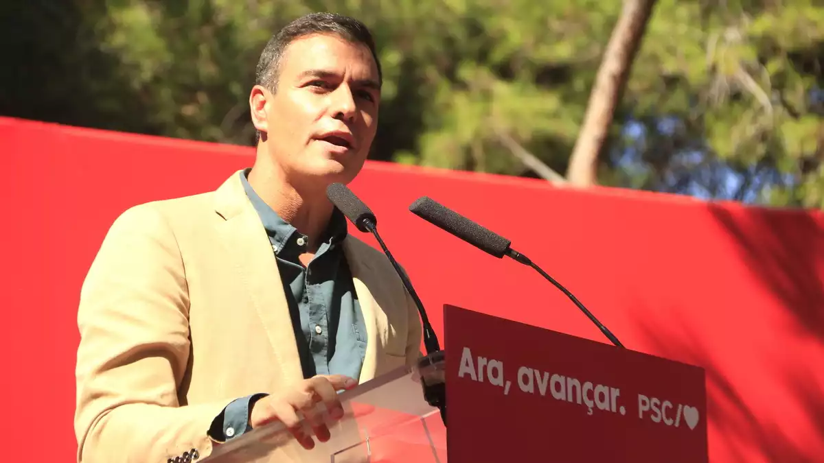 Pedro Sánchez ha carregat contra l'independentisme a Gavà