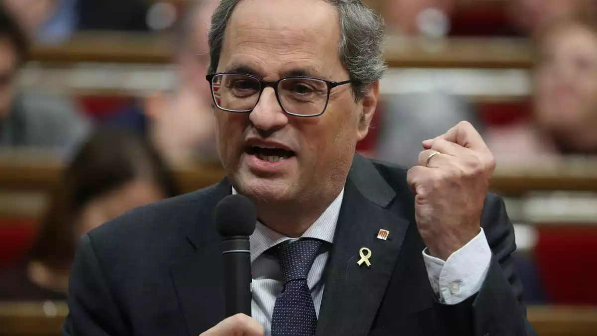 Quim Torra al Parlament