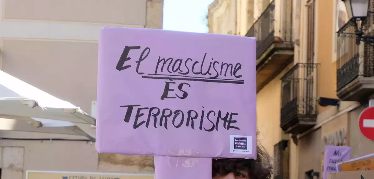 Imatge de la manifestació del Dia de la Dona, el 8 de març de 2019, a Vila-seca.