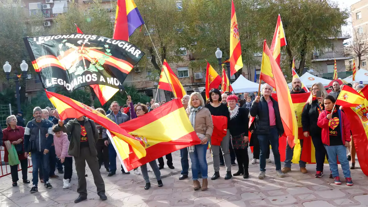 Manifestació espanyolista a Bonavista