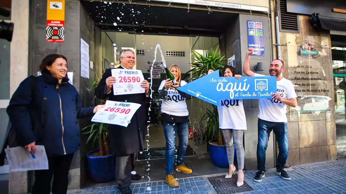 Celebració a Reus i Salou pel 'Gordo'