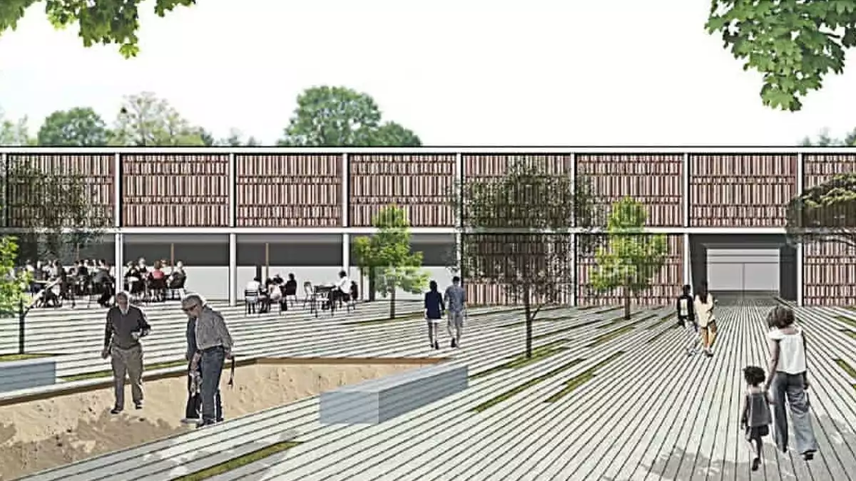 Imatge virtual del projecte arquitectònic guanyador per a la remodelació de l'Estadi Municipal de Vila-seca.