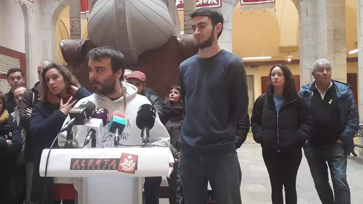 Roda de premsa Alerta Solidària a l'Ajuntament de Tarragona