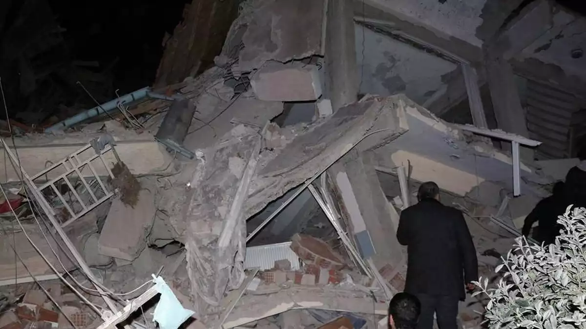 Imatge de les conseqüències d'un fort terratrèmol a Turquia