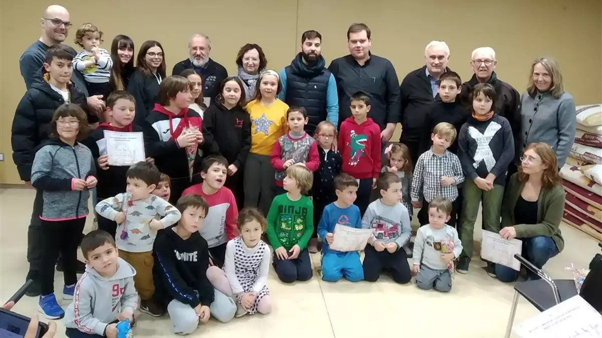 Participants al Concurs de pessebres familiars