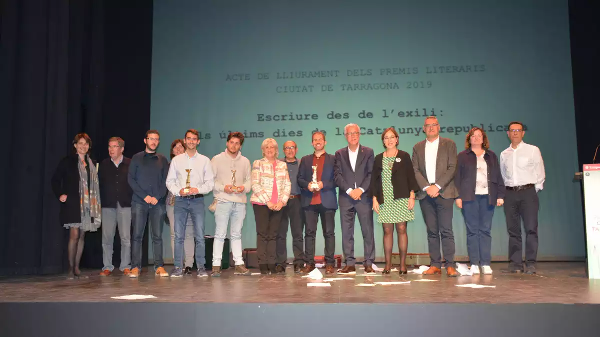Imatge del lliurament dels Premis Literaris Ciutat de Tarragona