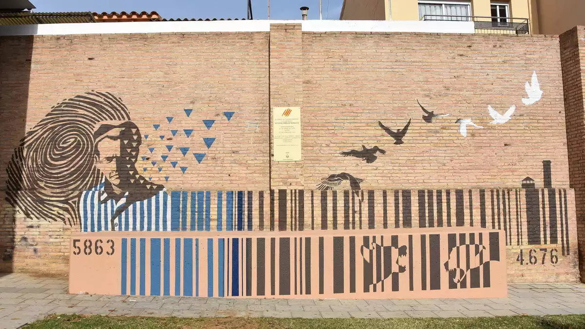 El mural del Memorial Esteve Cañellas a Torredembarra