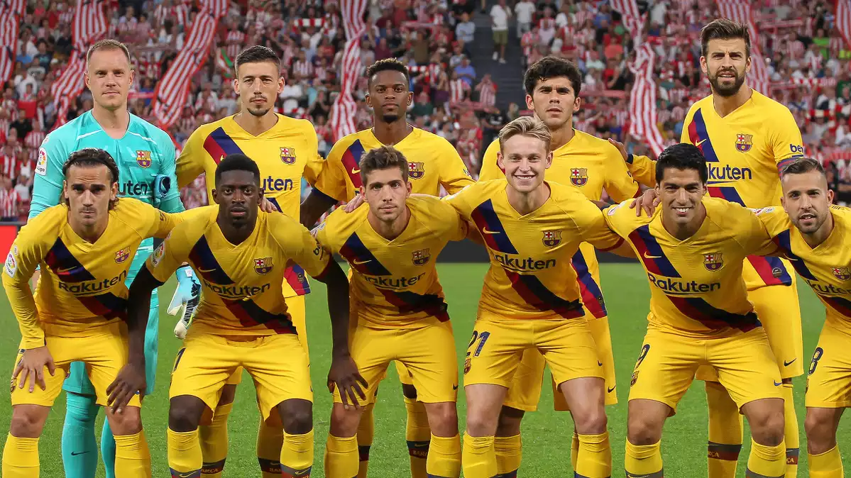 Jugadors del Barça que van disputar el partit inaugural de la lliga 2019-2020 a San Mamés