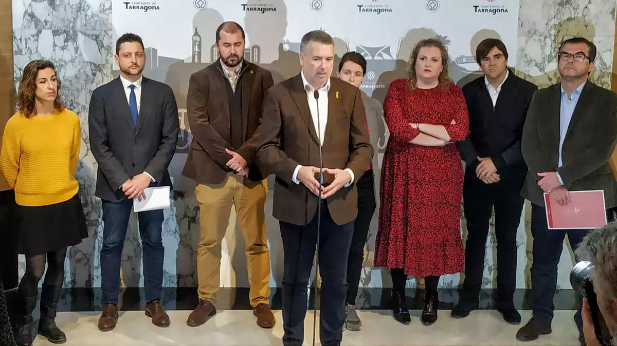 L'alcalde de Tarragona i els portaveus han escenificat els consens abans del consell plenari