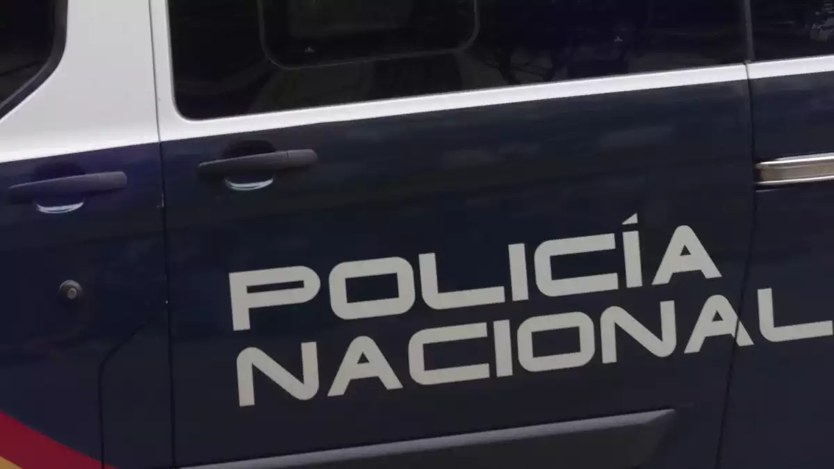 Imatge del furgó de la Policia Nacional