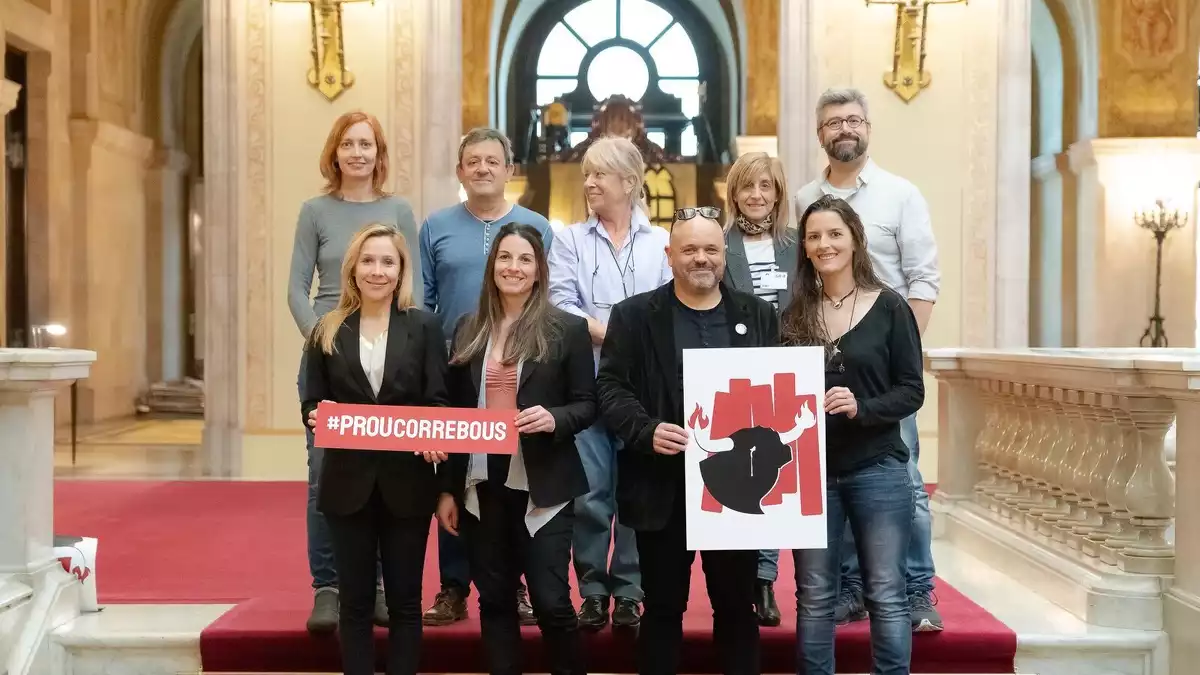 Pla sencer dels impulsors de la plataforma 'Prou Correbous'