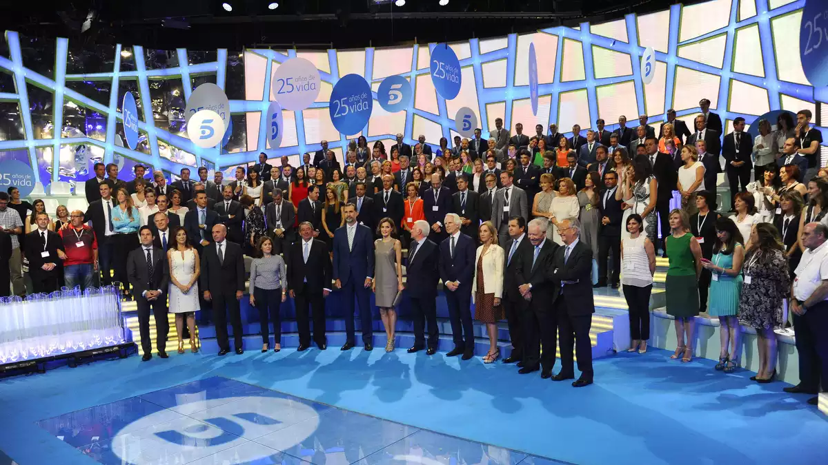 Imatge dels 25 anys de Telecinco al 2015