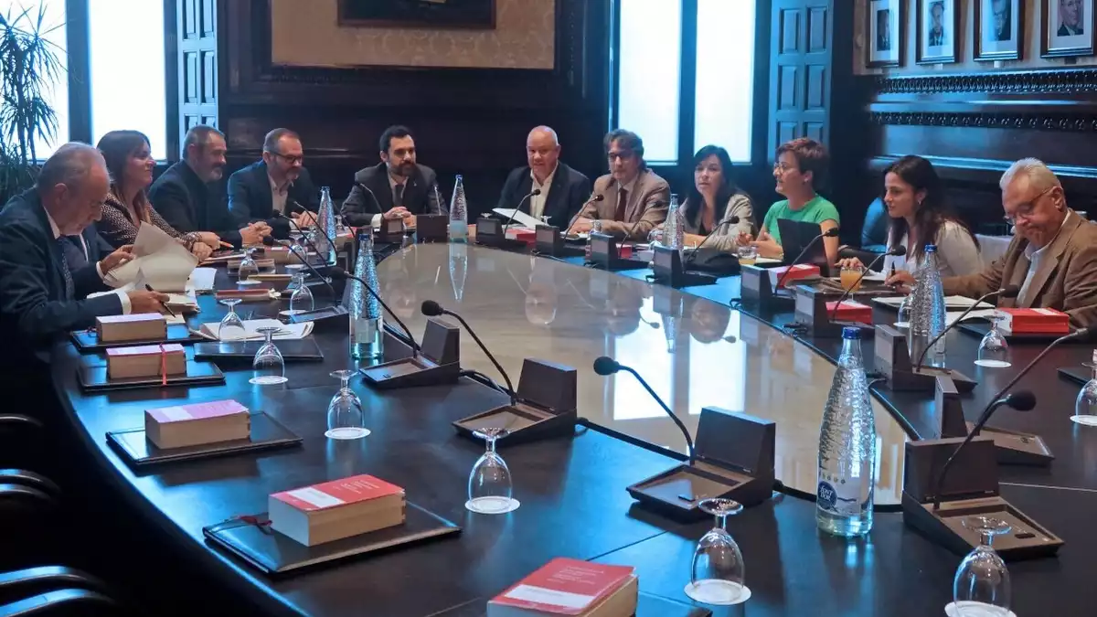 Reunió de la Mesa del Parlament de Catalunya el 12 de novembre de 2019.