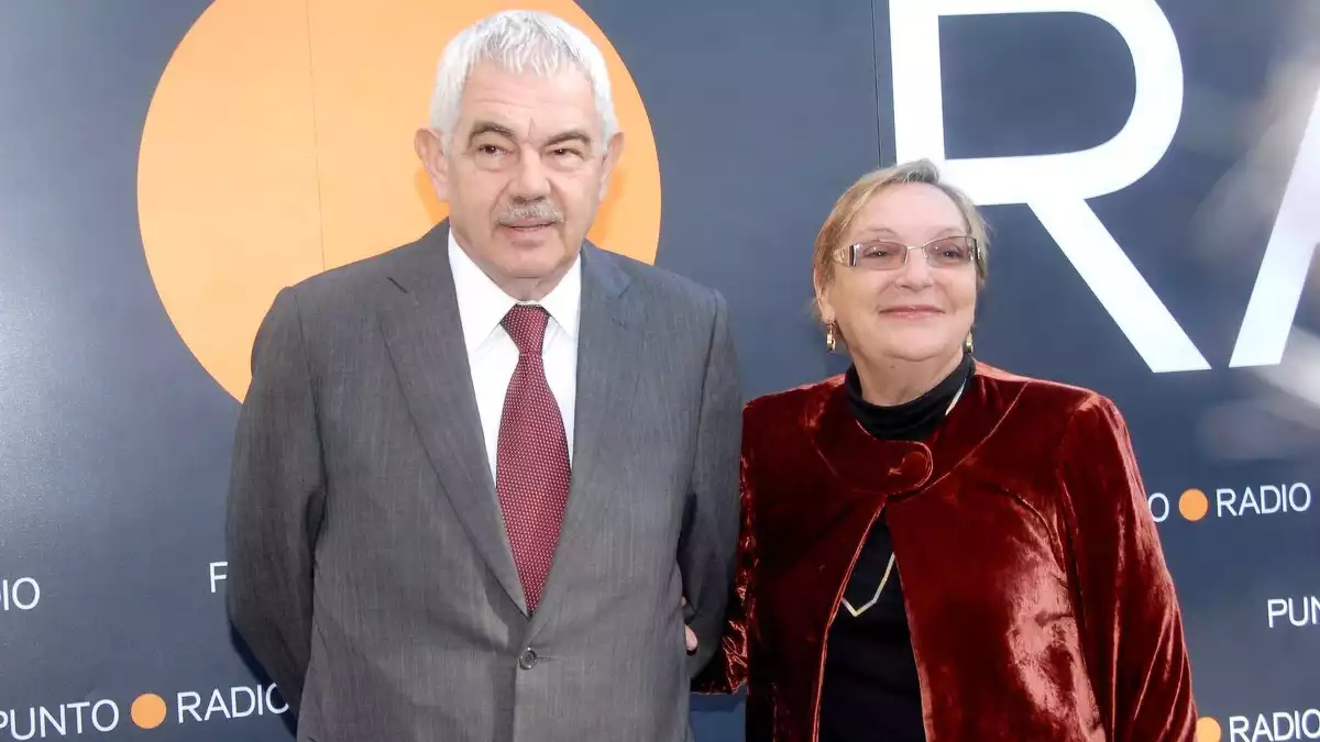 Pasqual Maragall i la seva dona Diana Garrigosa a Barcelona el 27 de novembre del 2007
