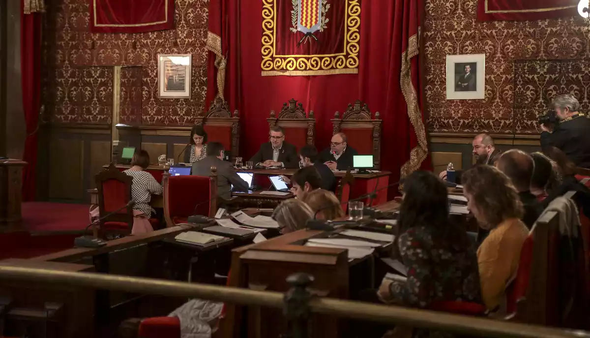 Reunió del consell plenari de l'Ajuntament de Tarragona